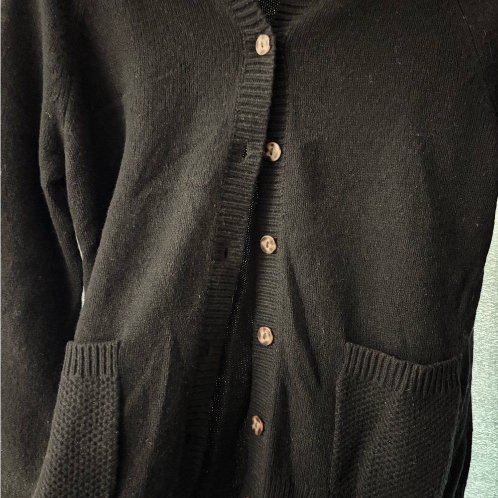 Pendleton Black Button-Up Wool Blend Cardigan - image 2